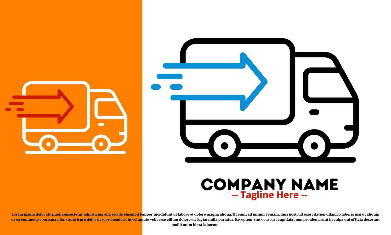 Free delivery logo design vector