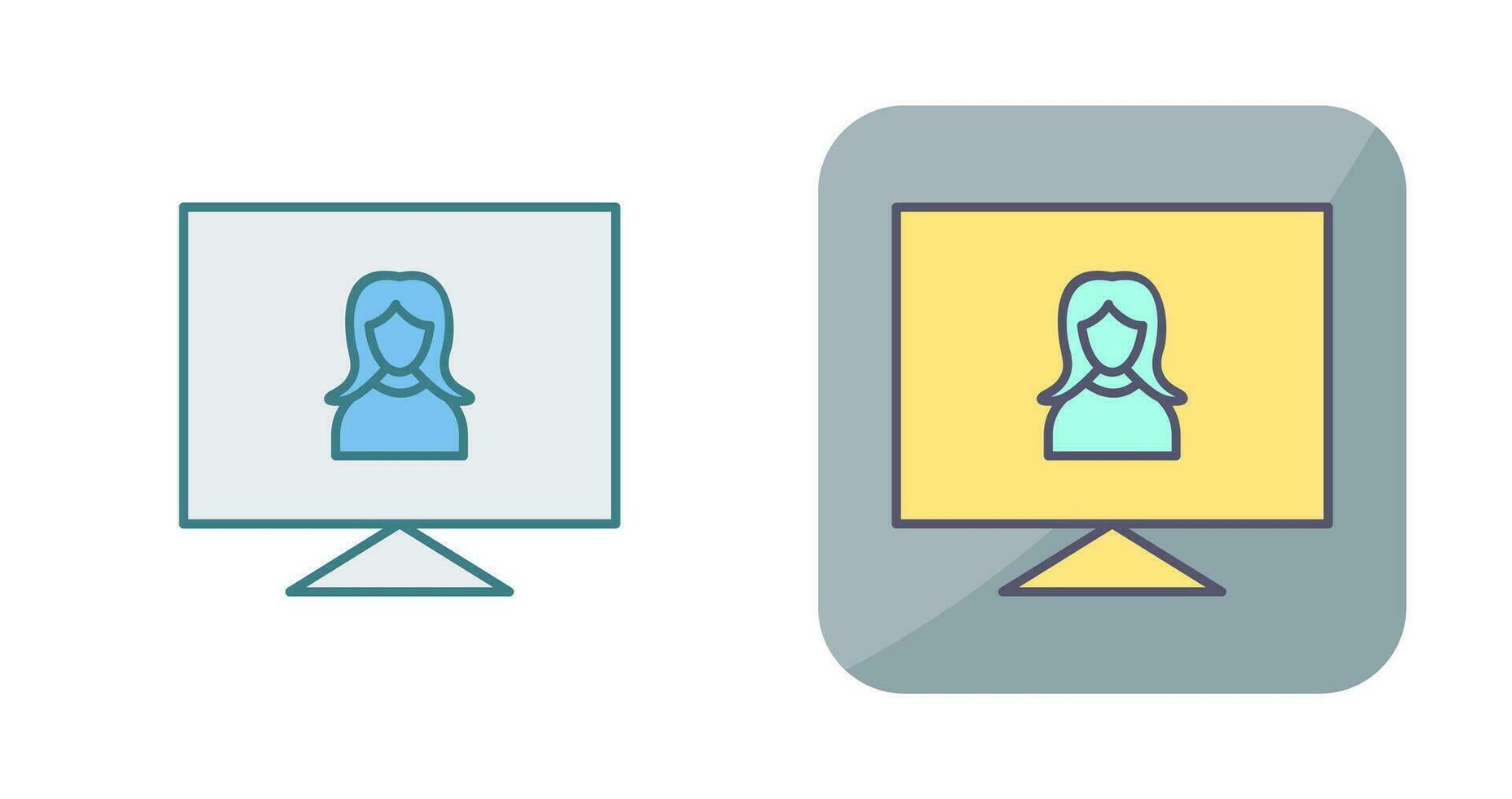 Female Visitor Vector Icon