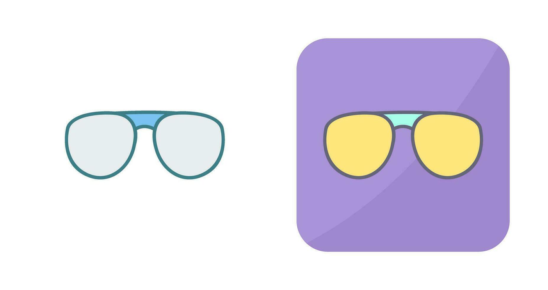 icono de vector de gafas únicas