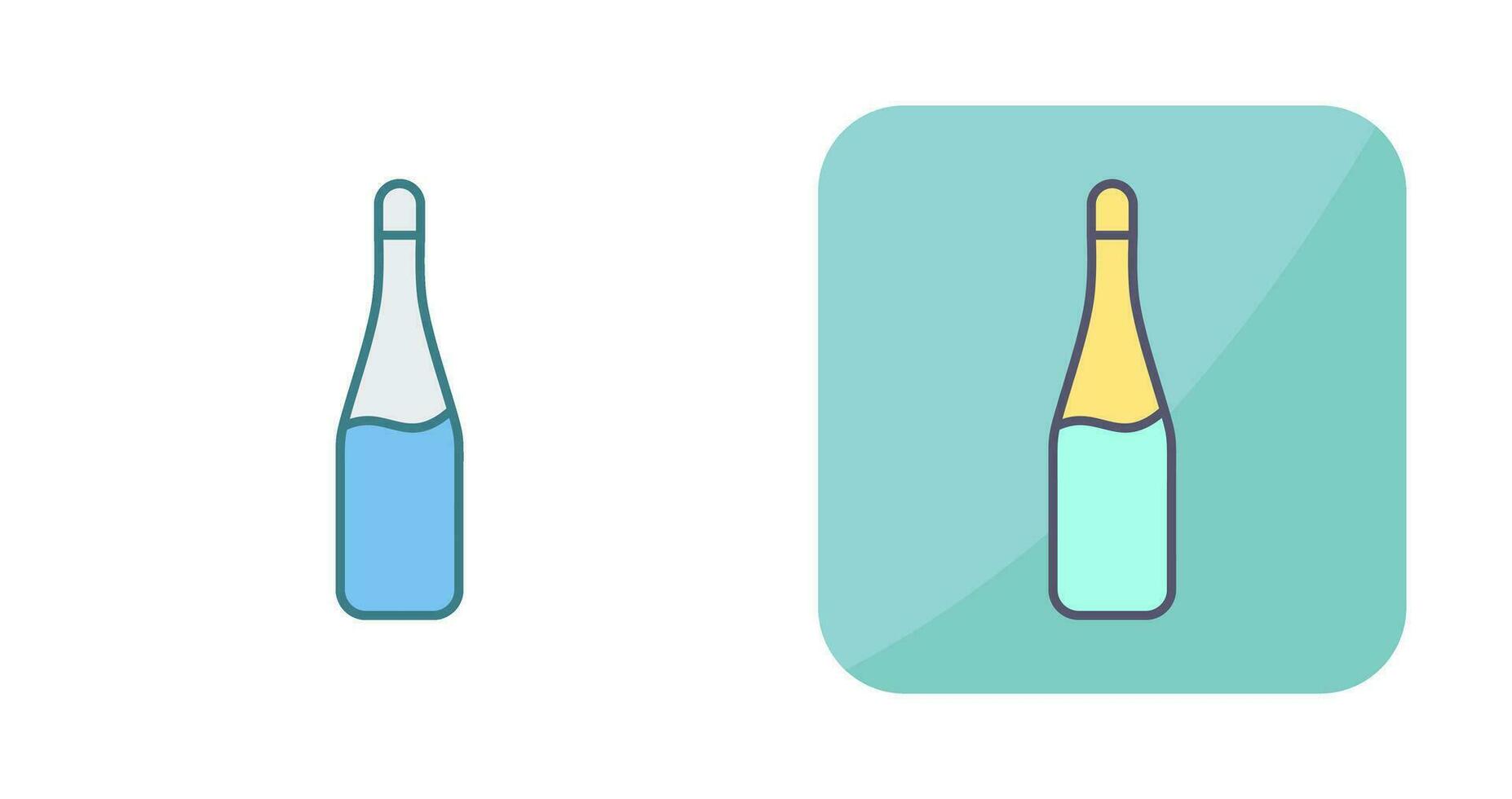 Champagne Bottle Vector Icon