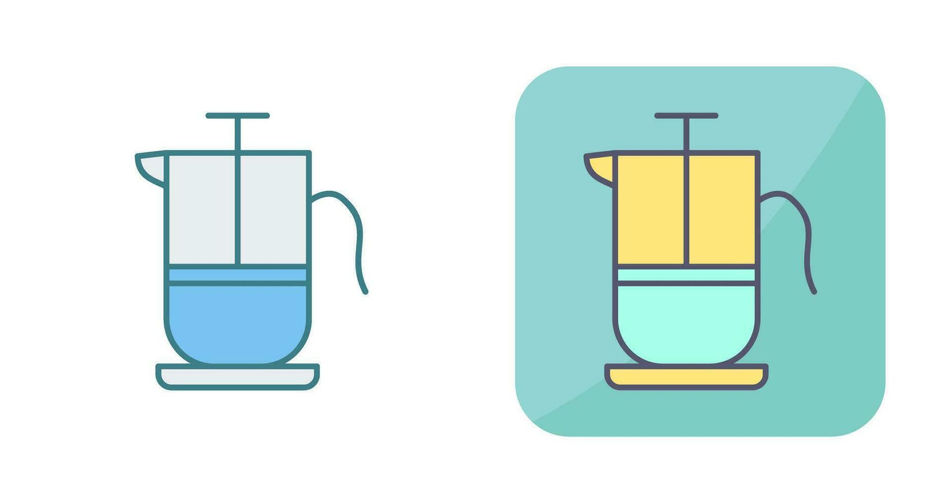 French Press Vector Icon