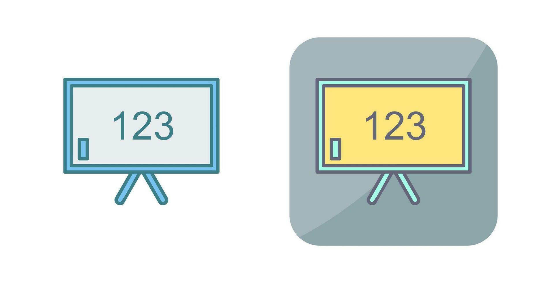 Unique Classroom Board Vector Icon