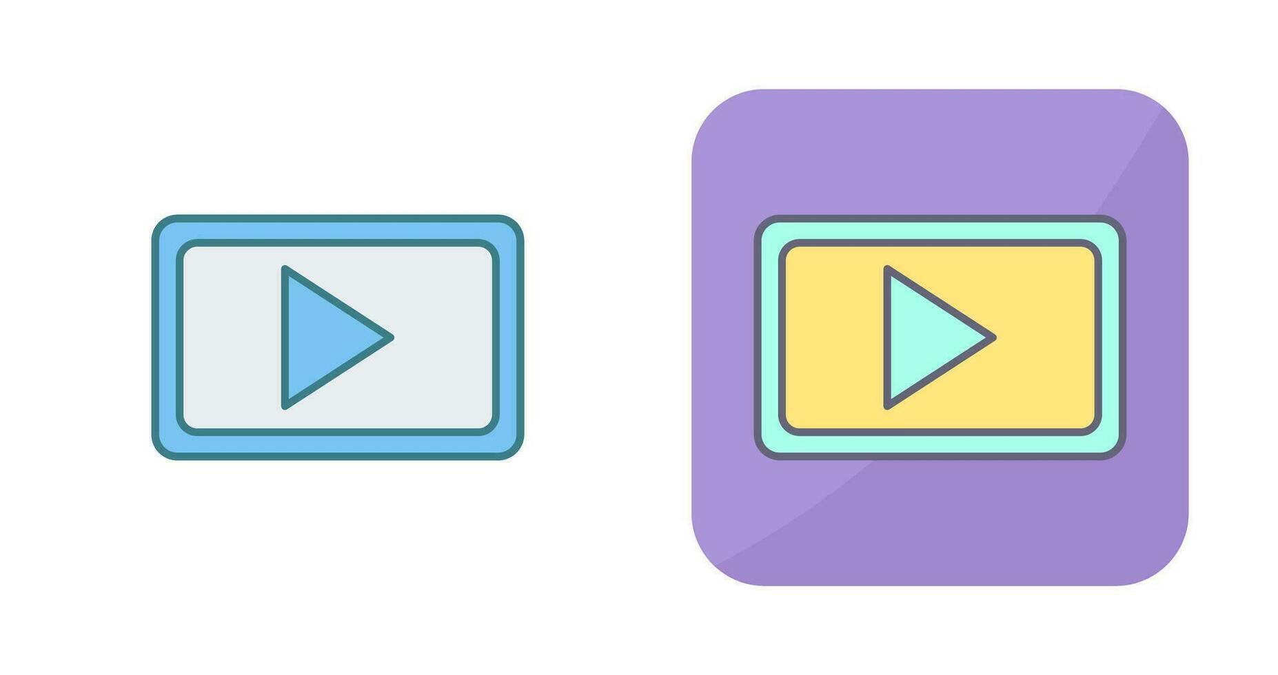 icono de vector de comunicación de video único