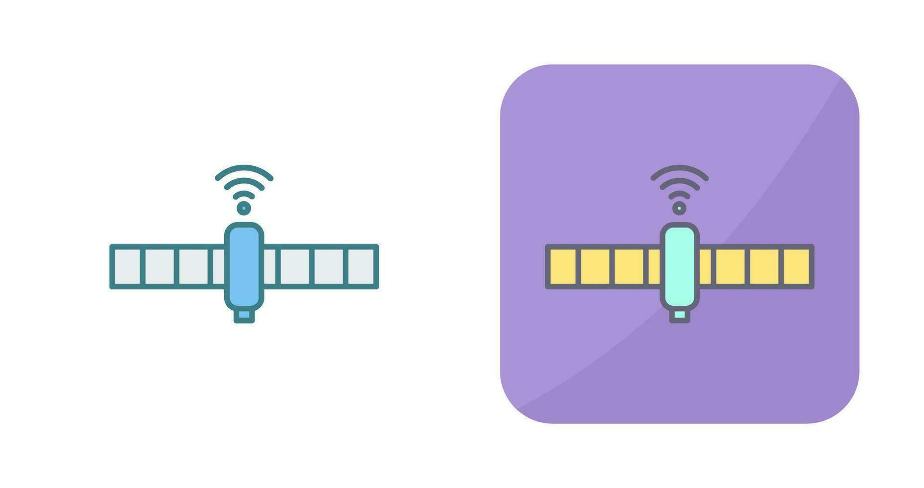 Unique Satellite Vector Icon