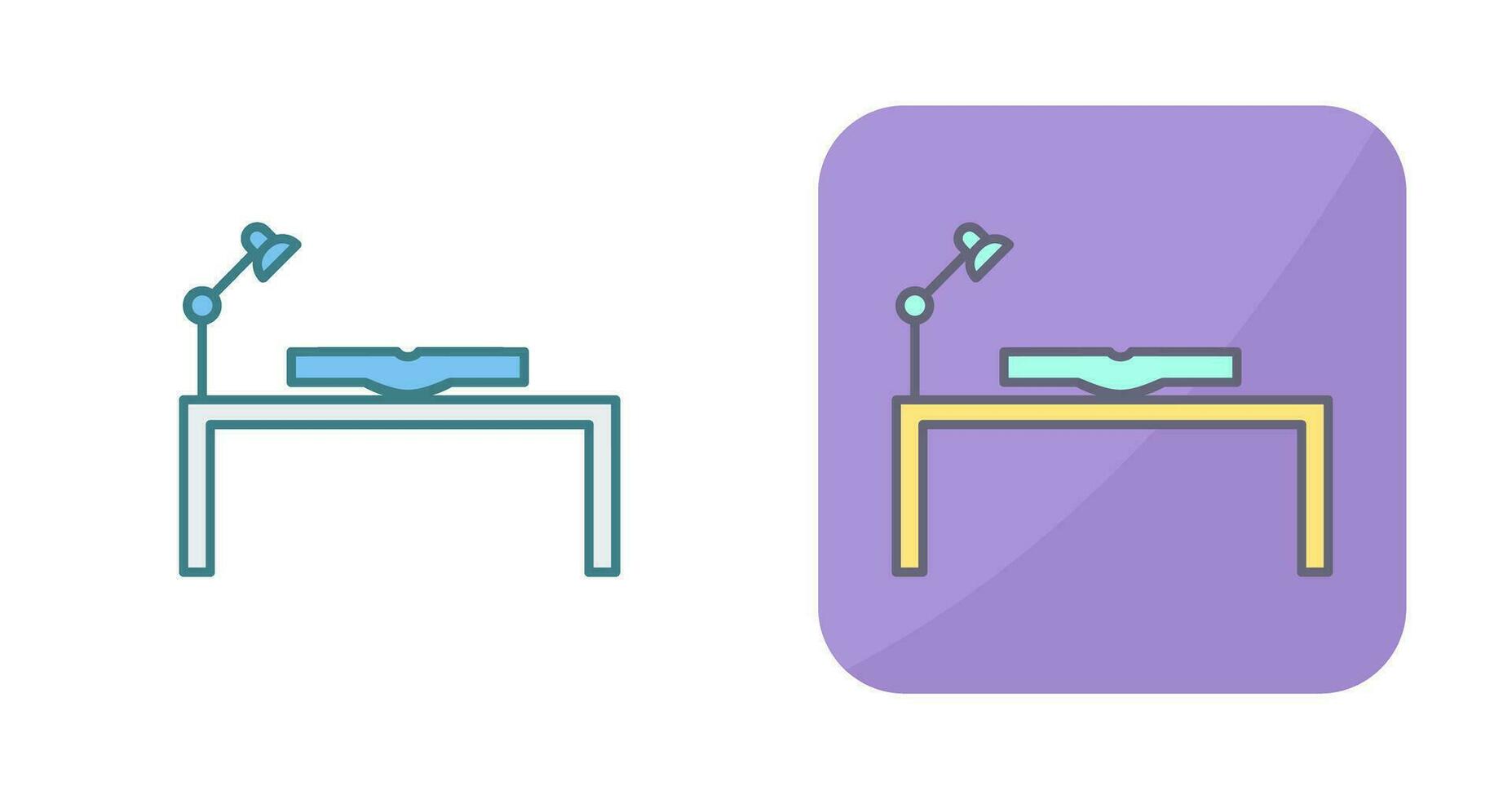 Unique Study Desk Vector Icon