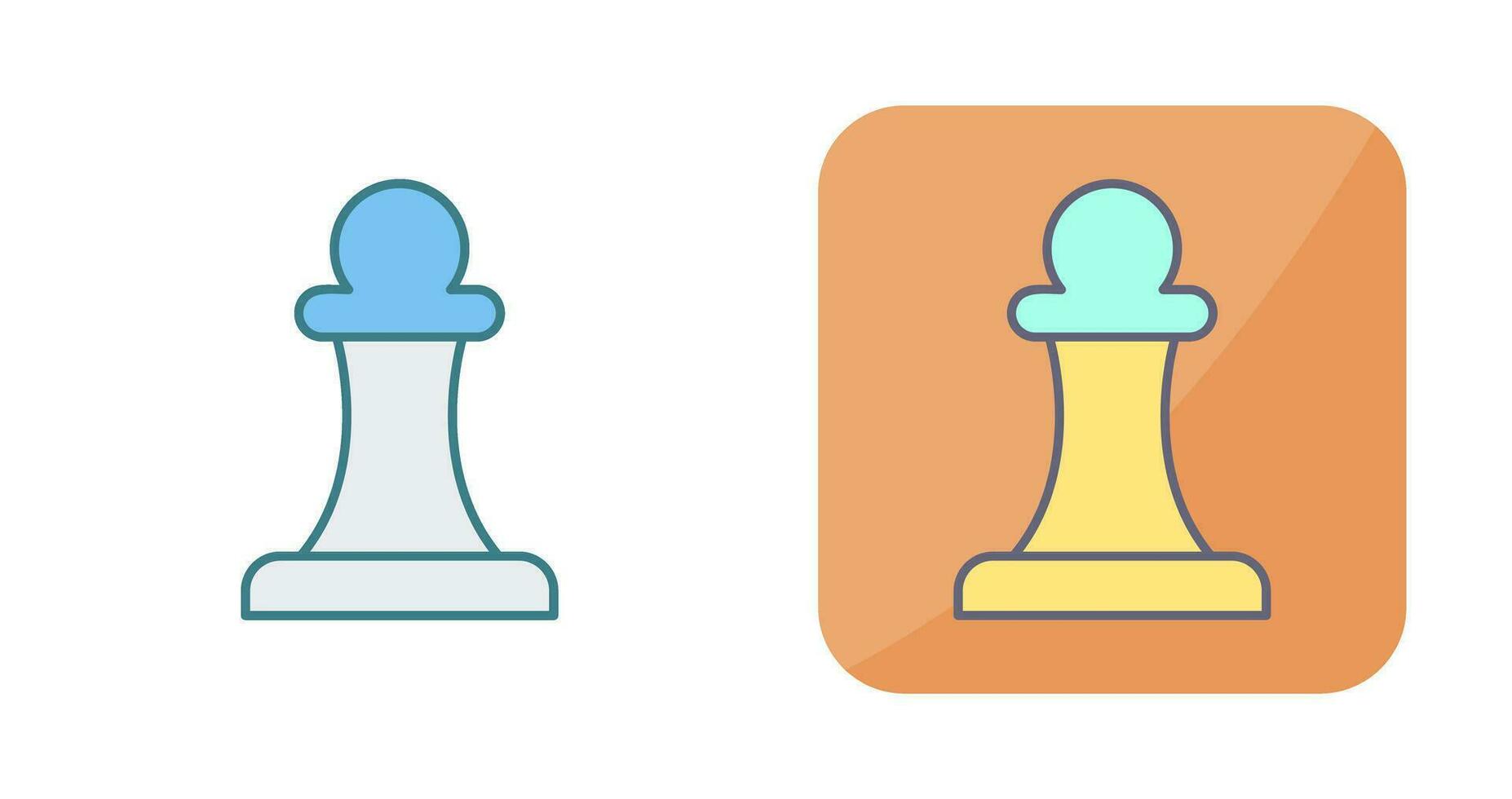 Unique Pawn Vector Icon