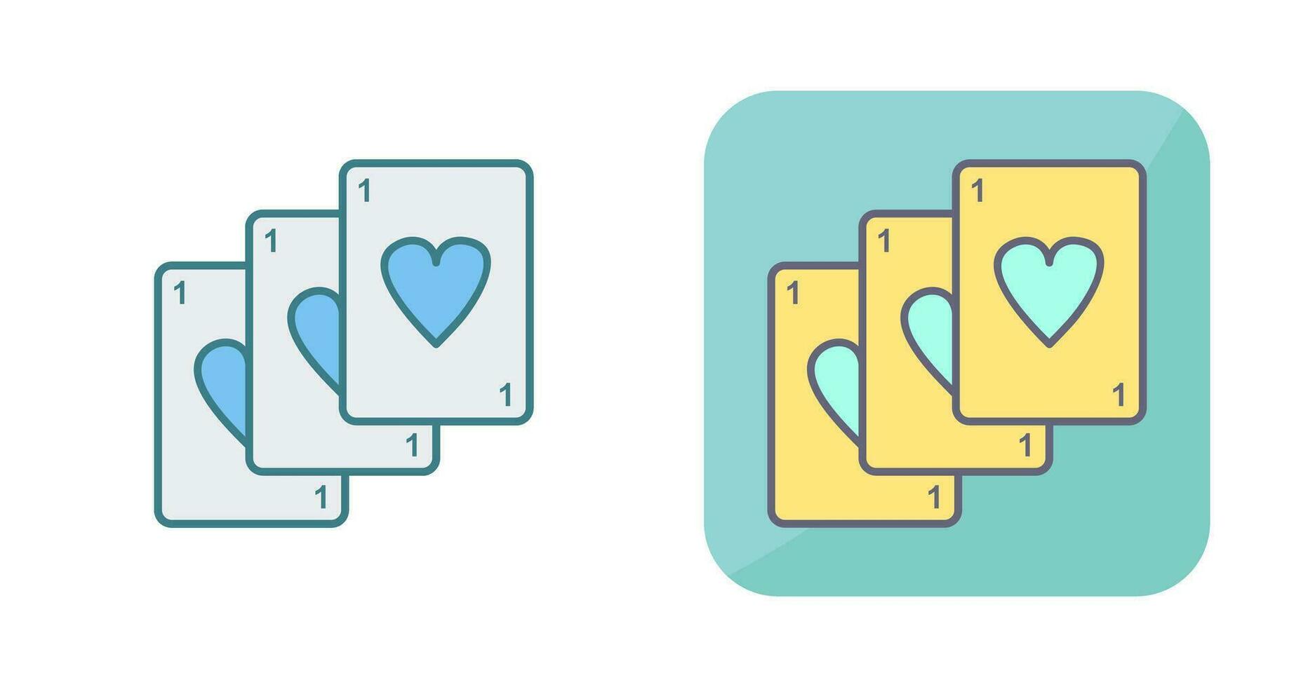 Unique Deck of Cards Vector Icon