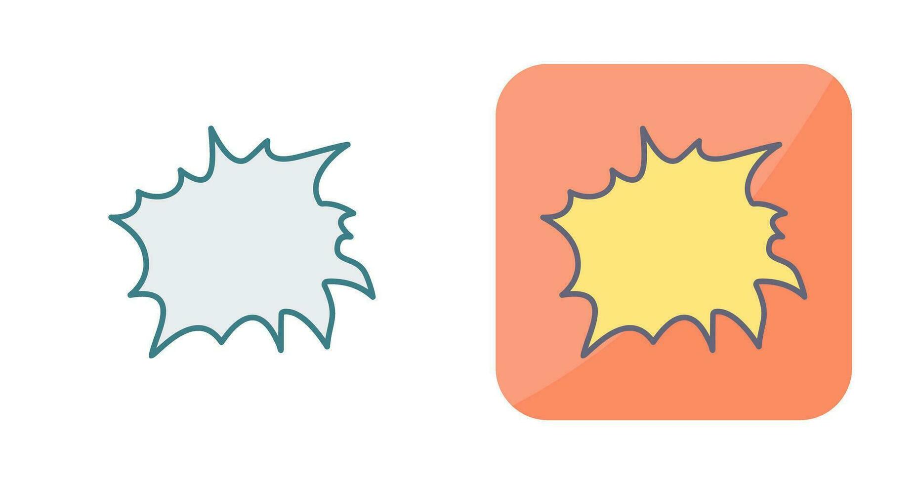 Unique Explosion Vector Icon