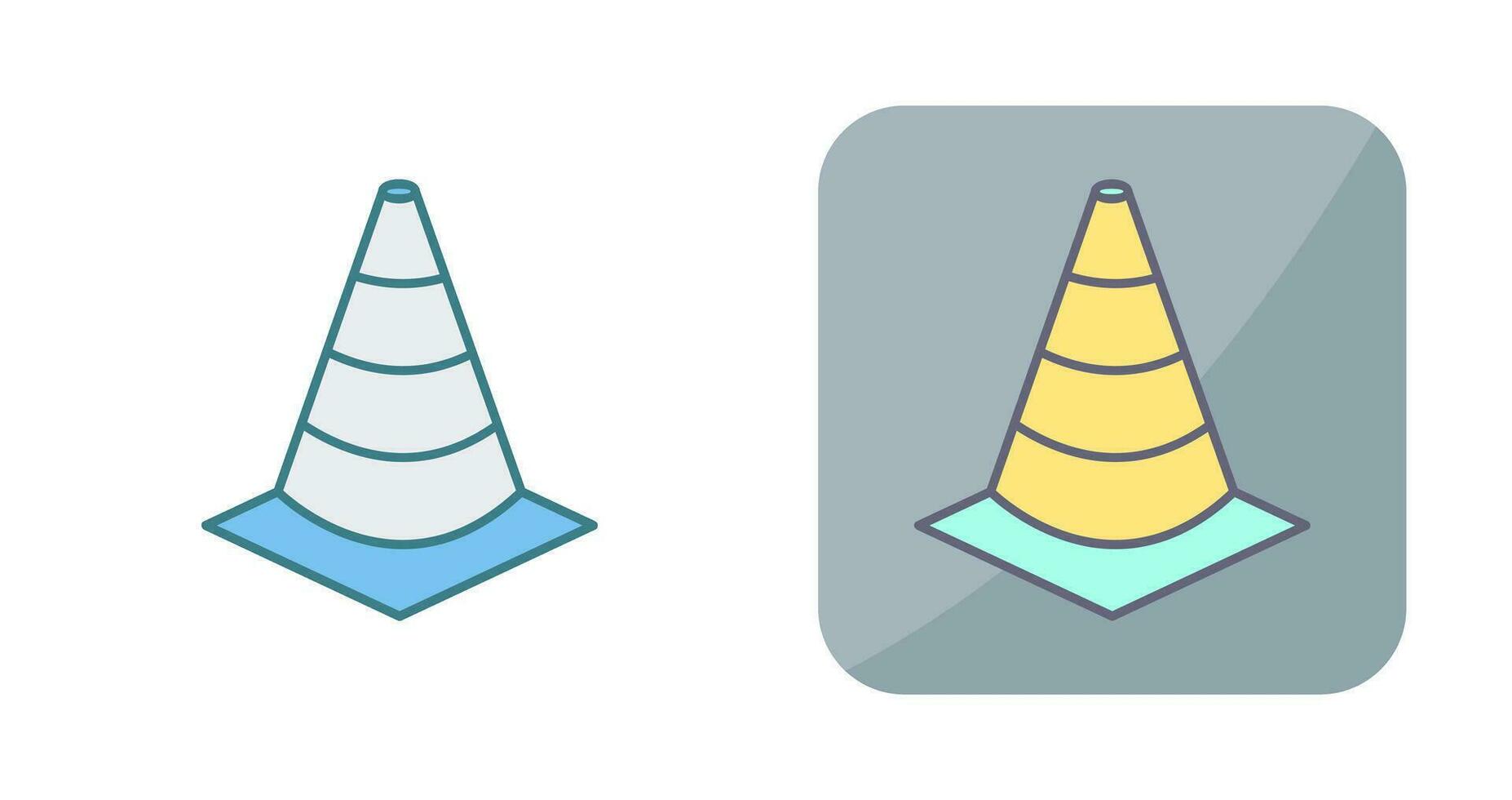 Unique Cone Vector Icon