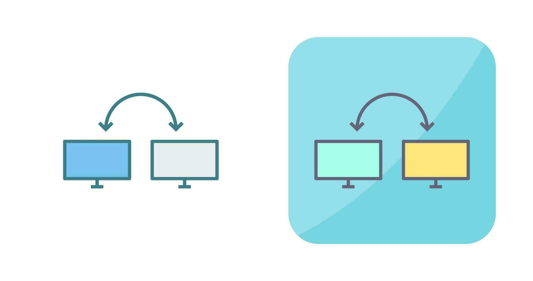 icono de vector de sistemas conectados únicos