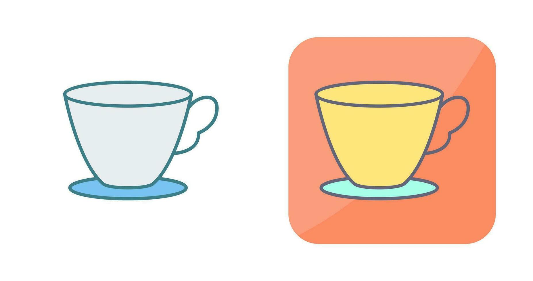 icono de vector de taza de té