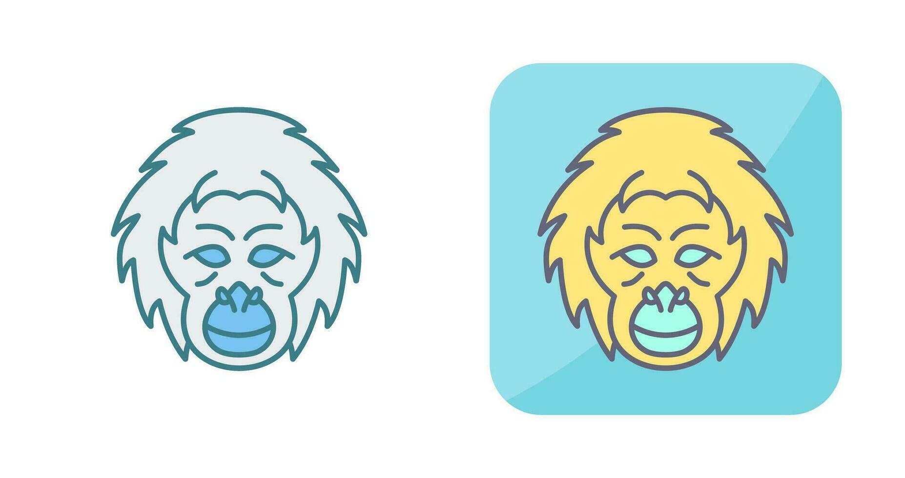 Orangutan Vector Icon