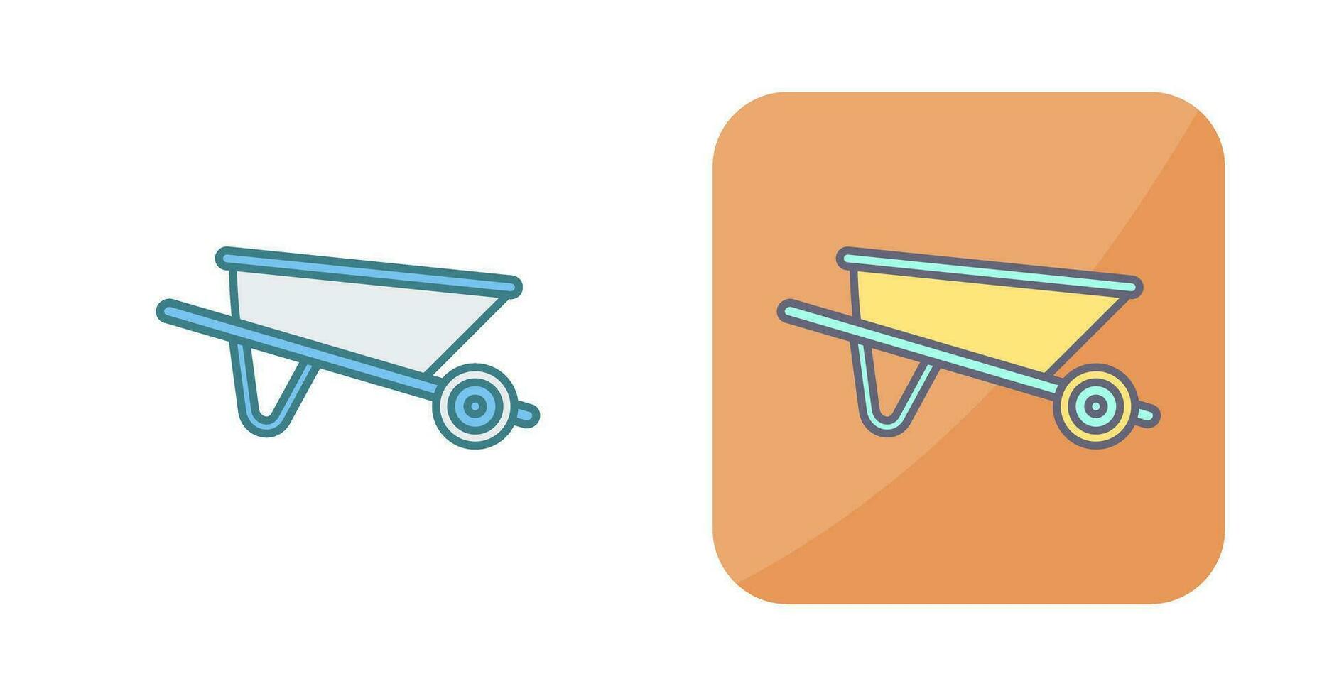 Wheelbarrow Vector Icon