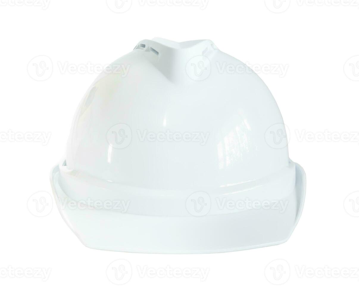 White safety helmet, isolated on blank background. photo