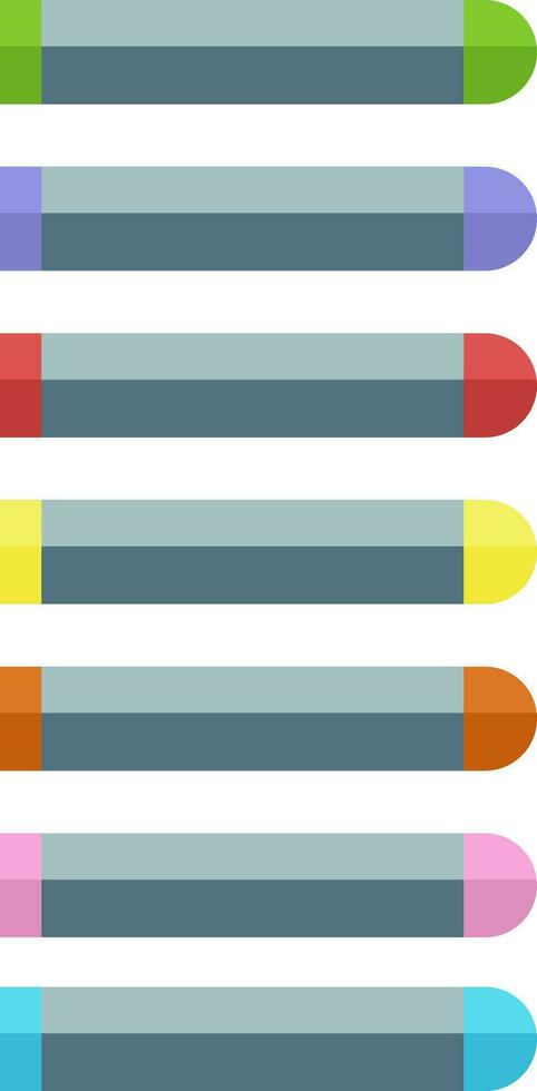 set of wax crayons, crayons, oil pastel, dry pastel, art materials, art supplies, office supplies, school supplies, stationery vector