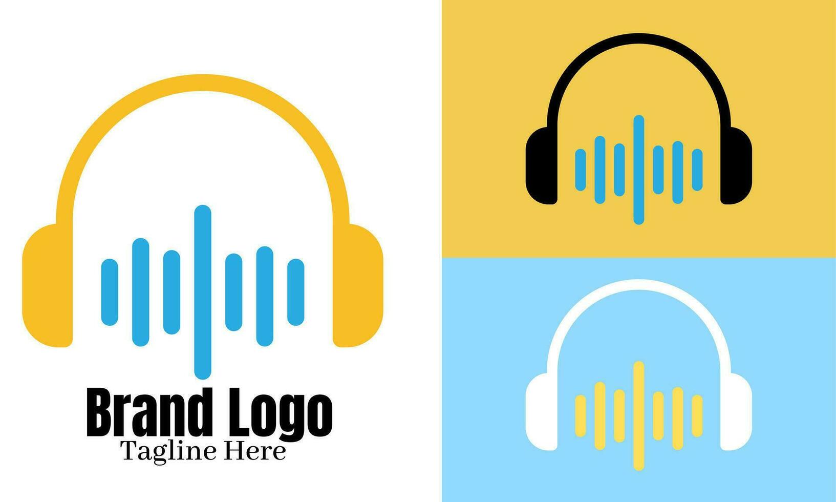 Music logo vector design illustration