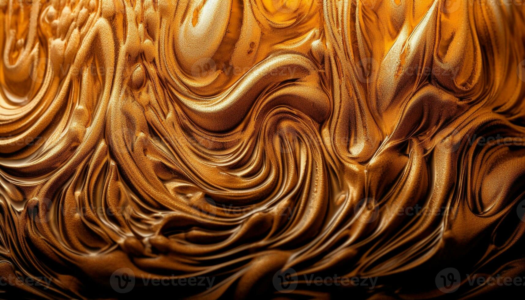 vibrante colores y fluido olas de chocolate generado por ai foto