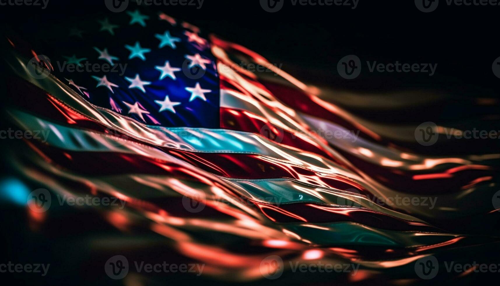 resumen estrella forma simboliza americano patriotismo y unidad generado por ai foto