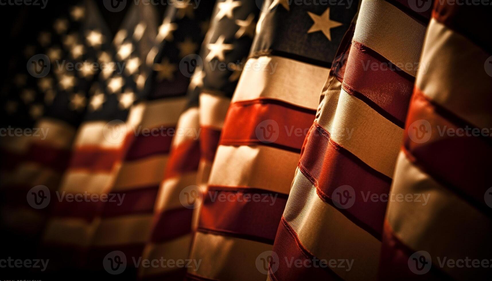 American flag striped star symbolizes freedom and unity generated by AI photo