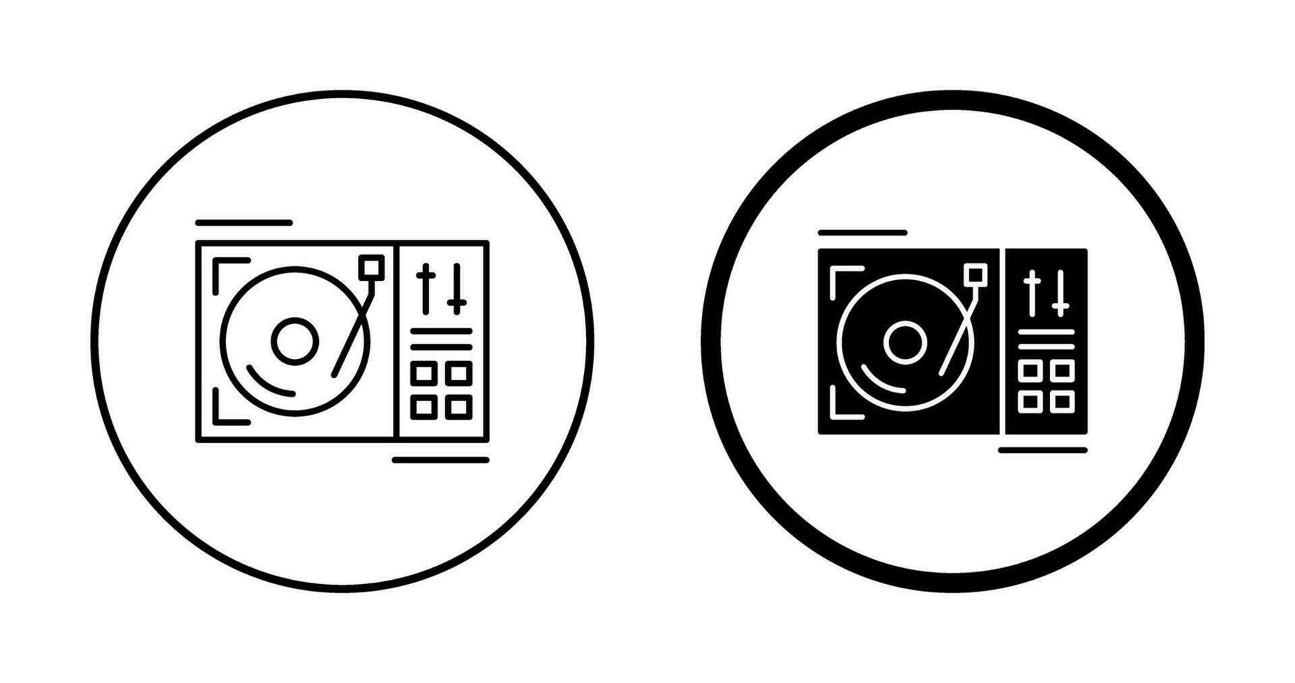 Turntable Vector Icon