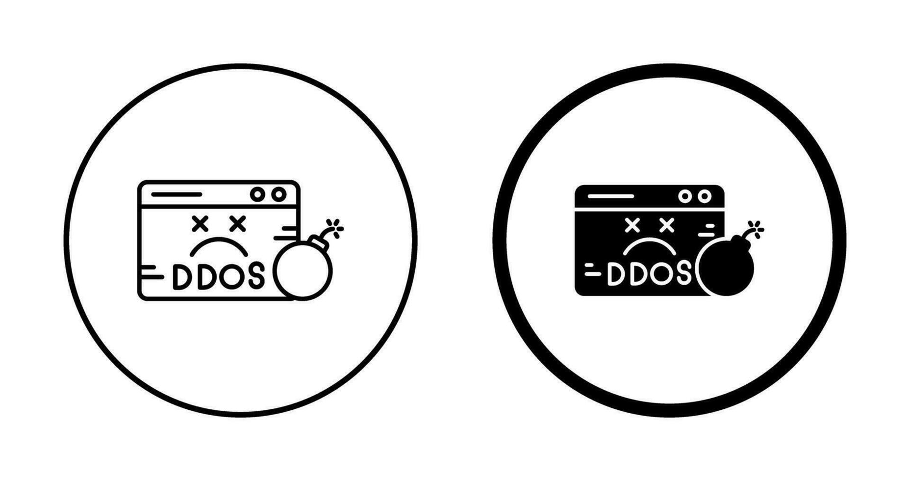 icono de vector de ddos