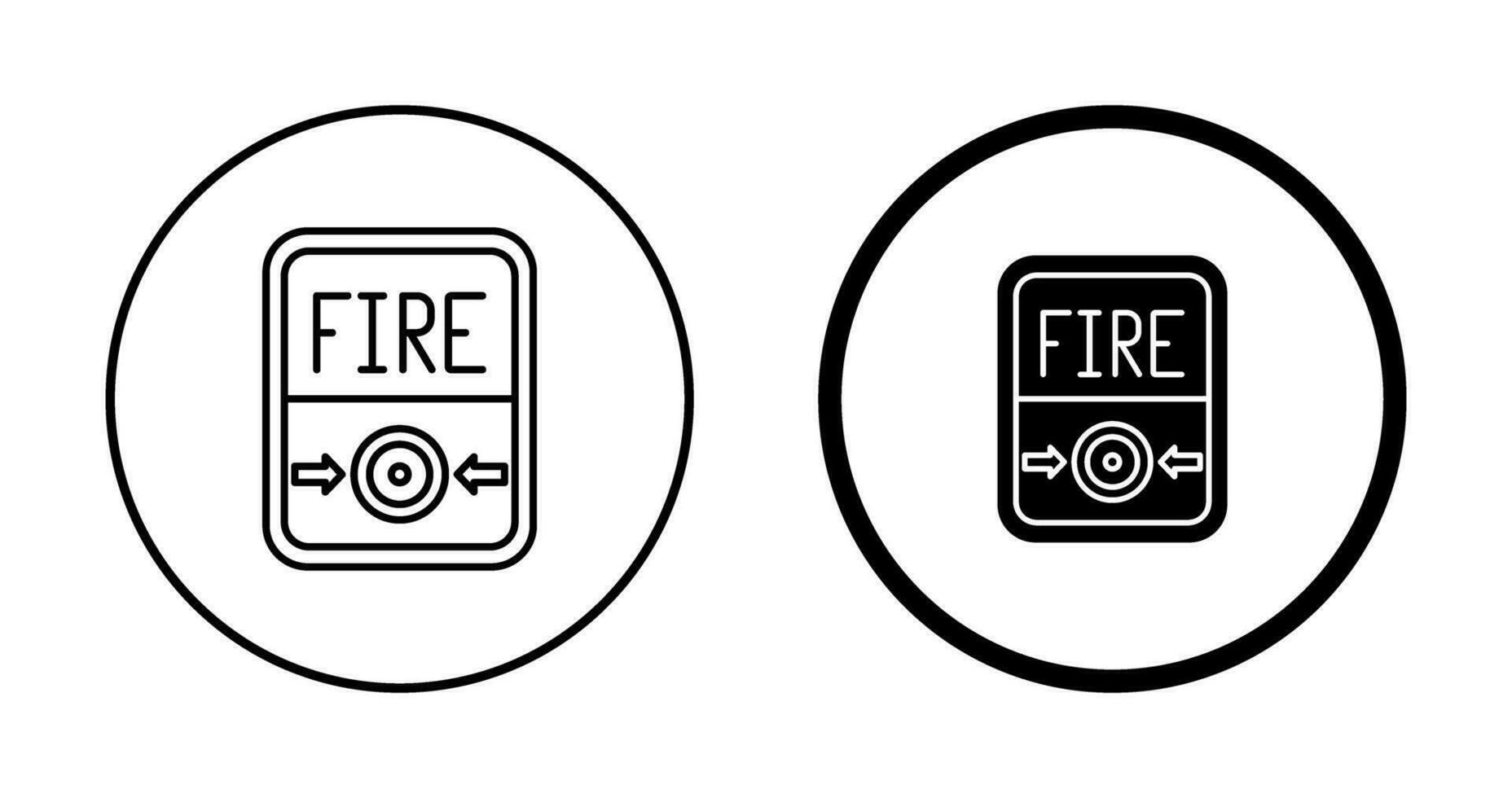 Fire Button Vector Icon