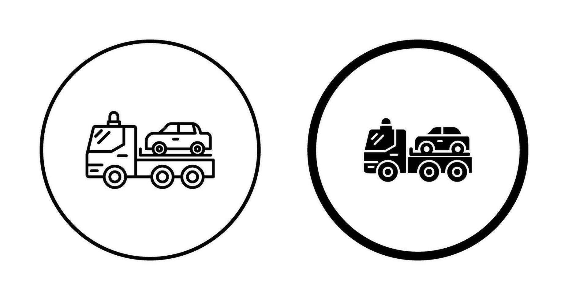 Tow Truck Vector Icon