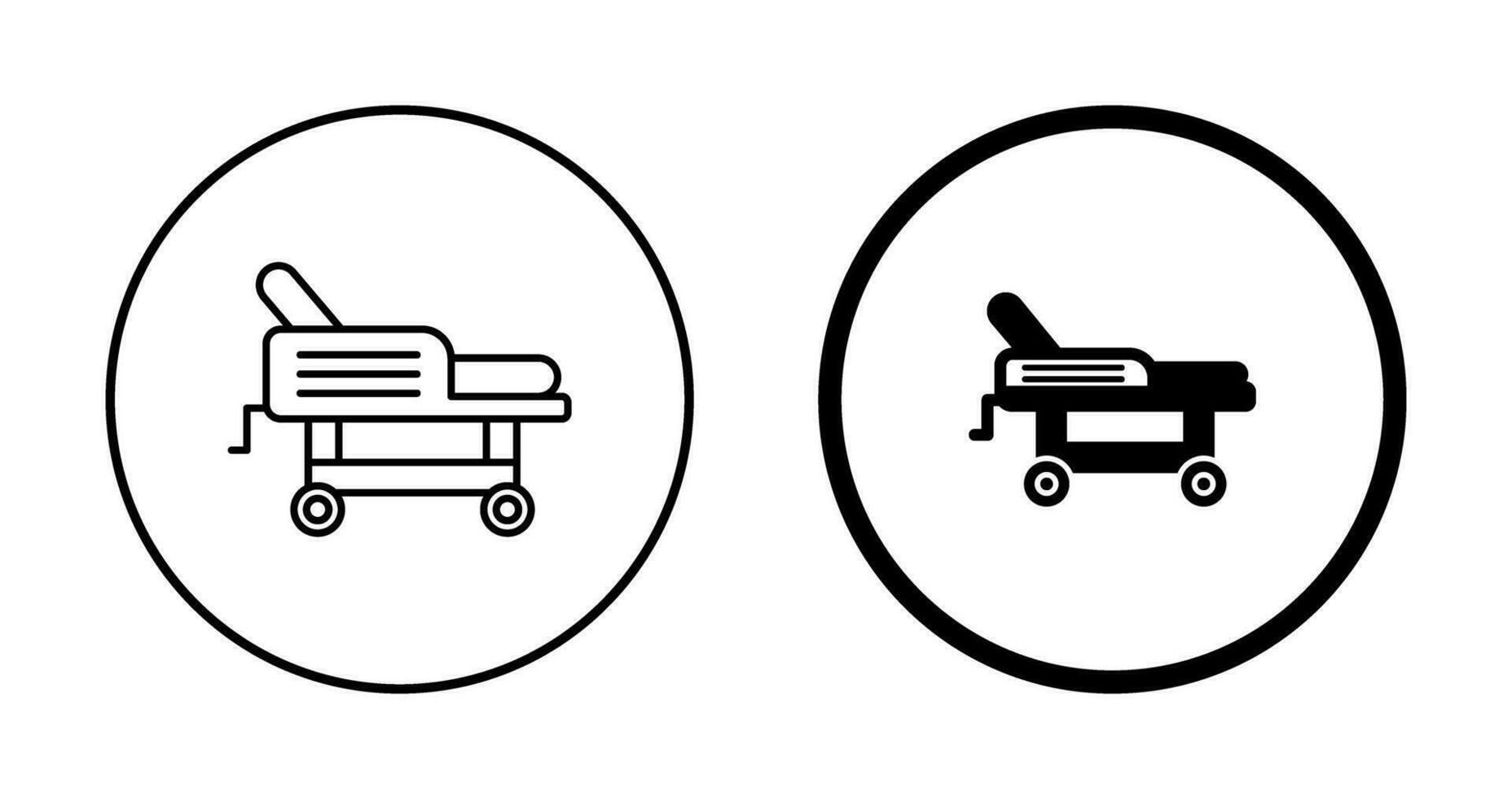 Hospital Bed Vector Icon