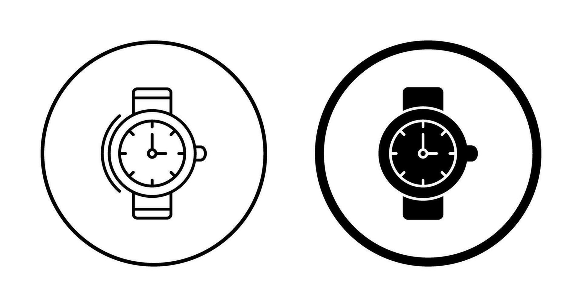 icono de vector de reloj de pulsera