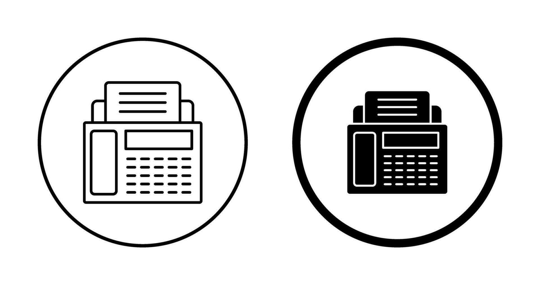 Fax Machine Vector Icon