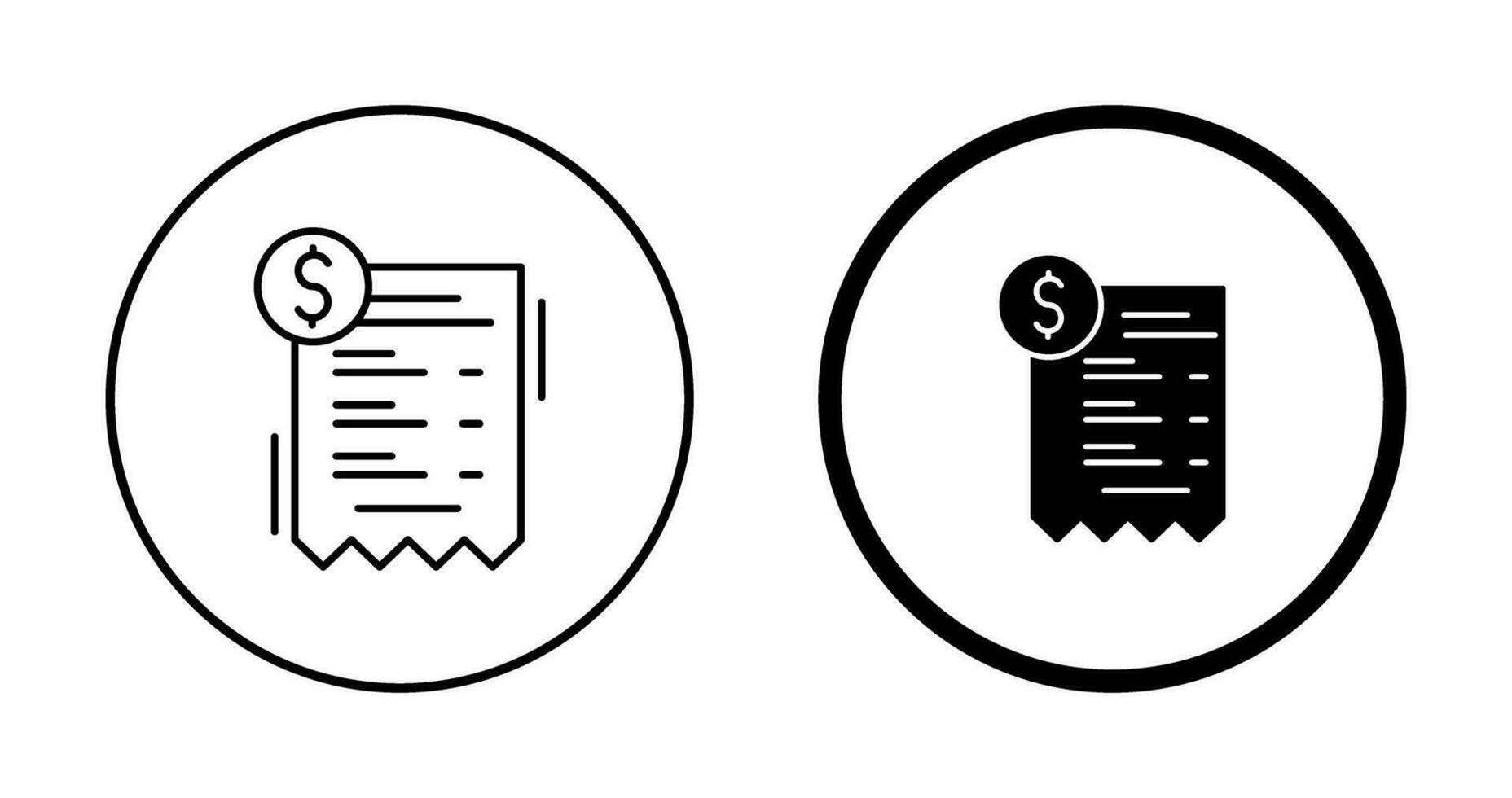Bill Vector Icon