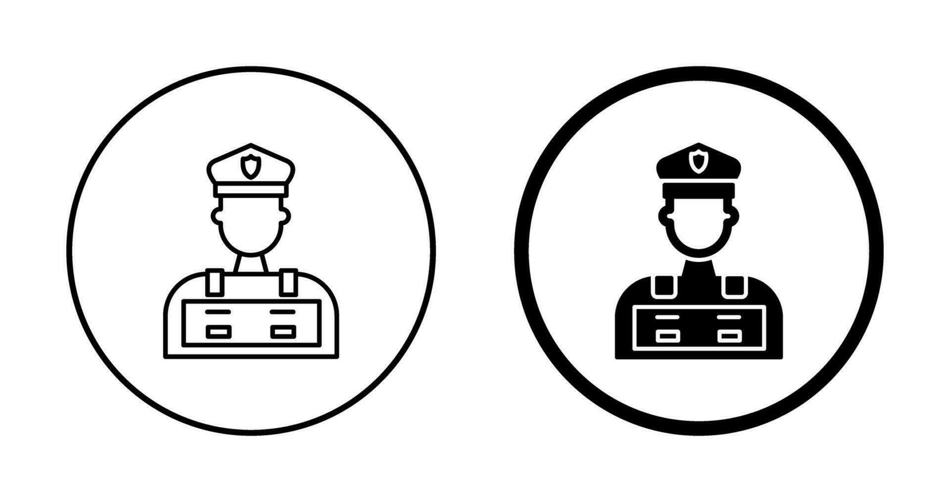 Police Man Vector Icon