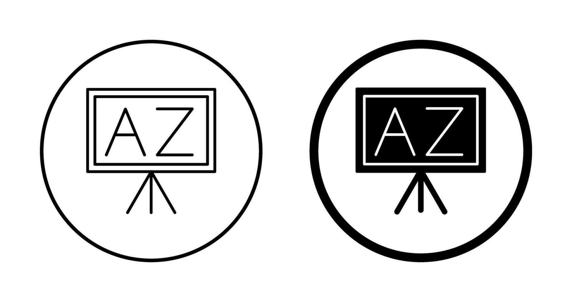 From A To Z Vector Icon