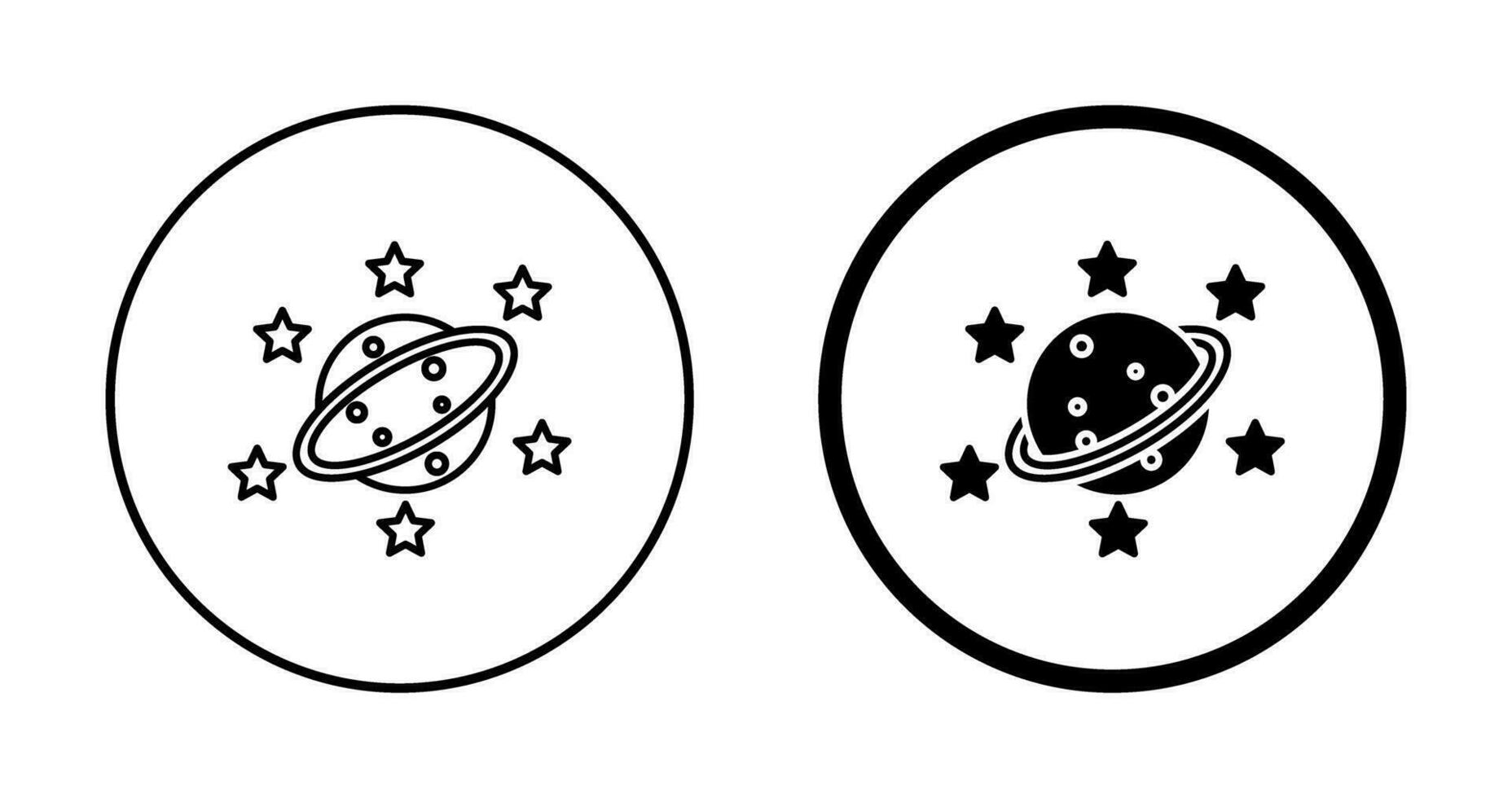Saturn Vector Icon