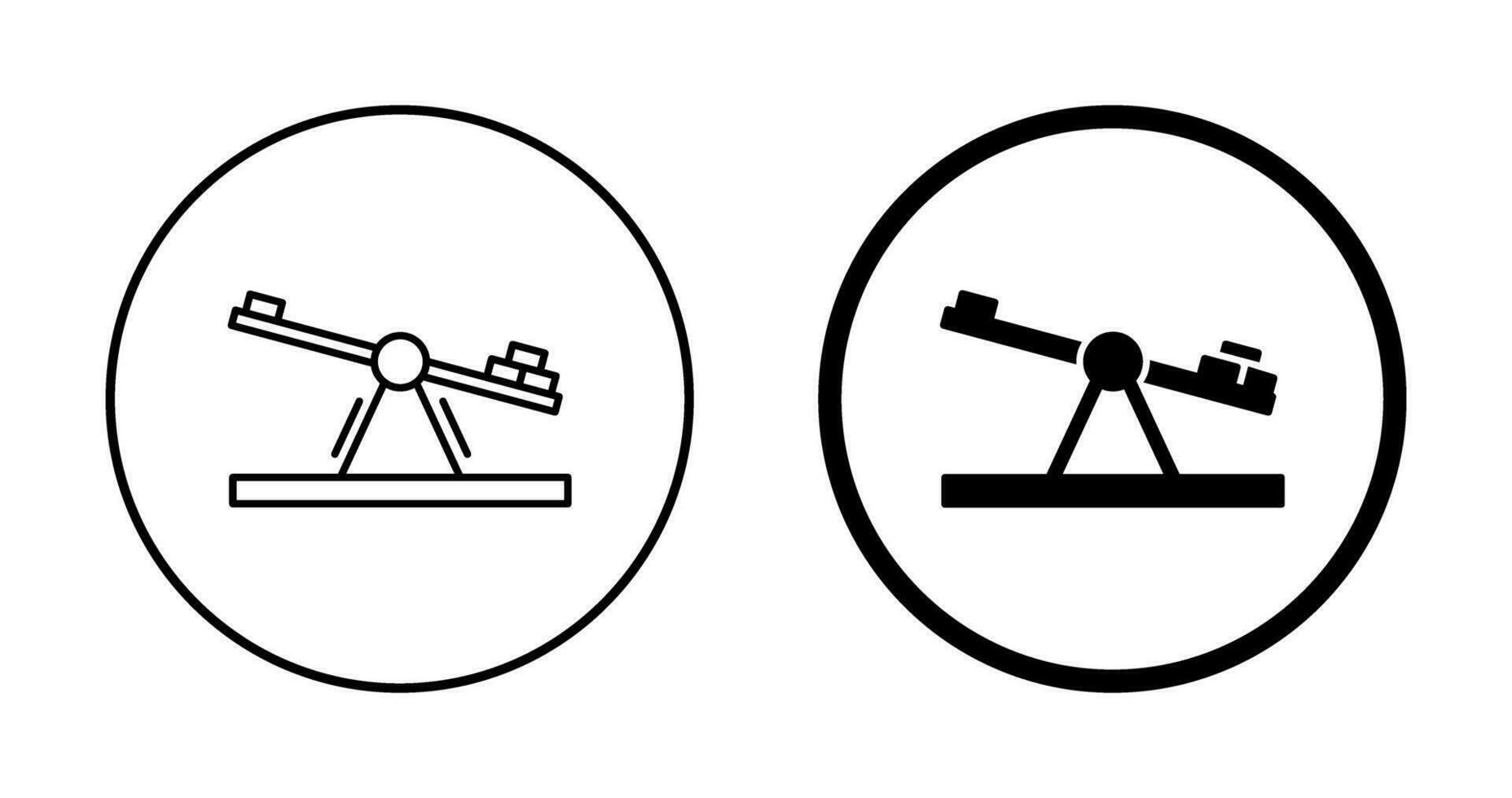 Seesaw Vector Icon