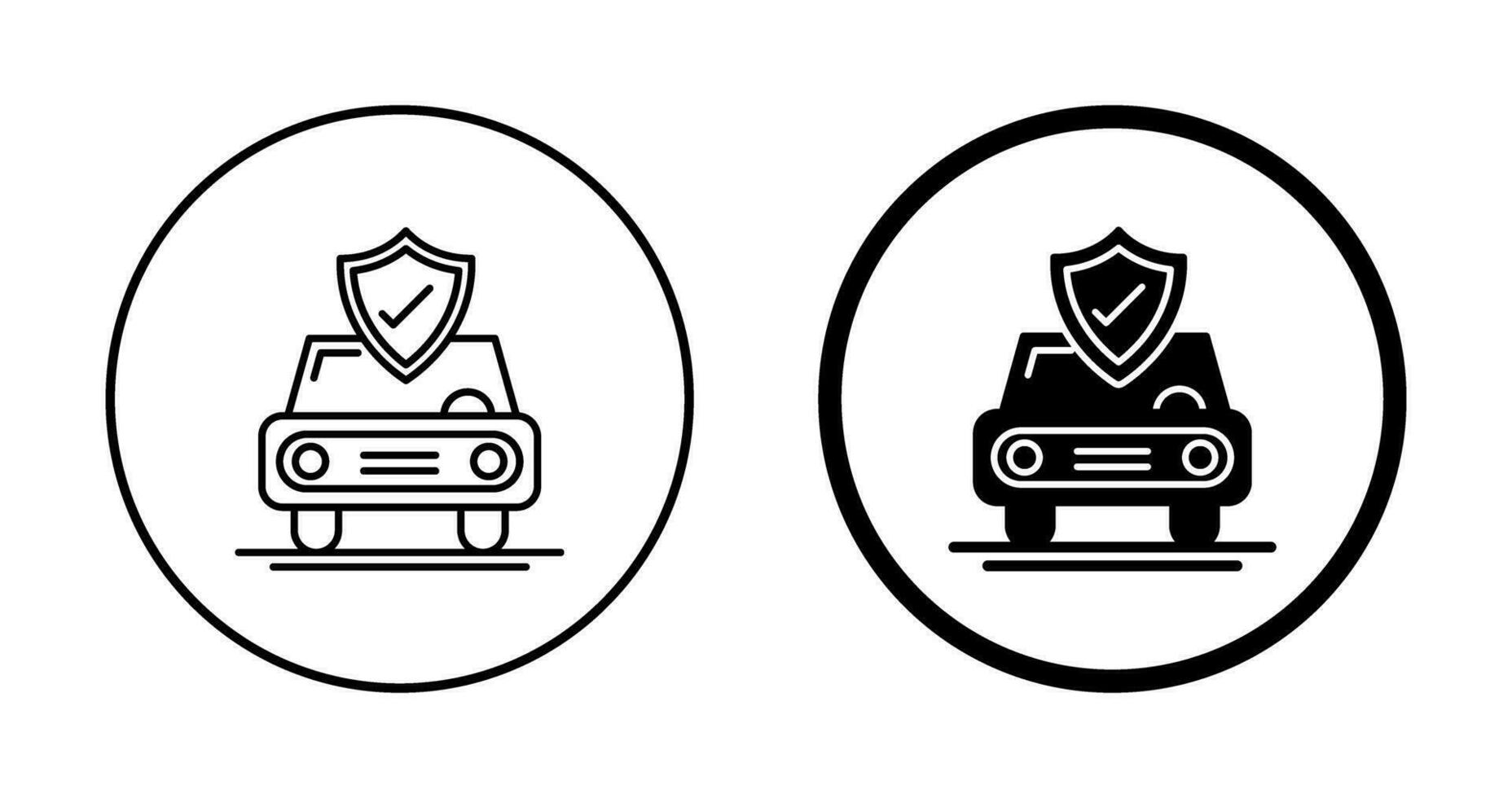 coche proteccion vector icono