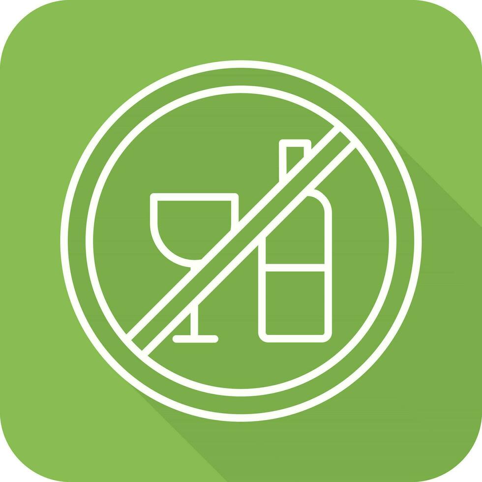 No Drinking Vector Icon