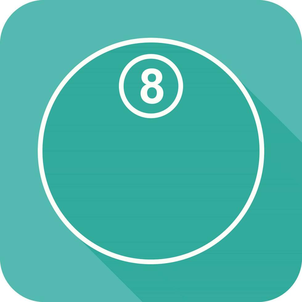 Unique Eight Ball Vector Icon