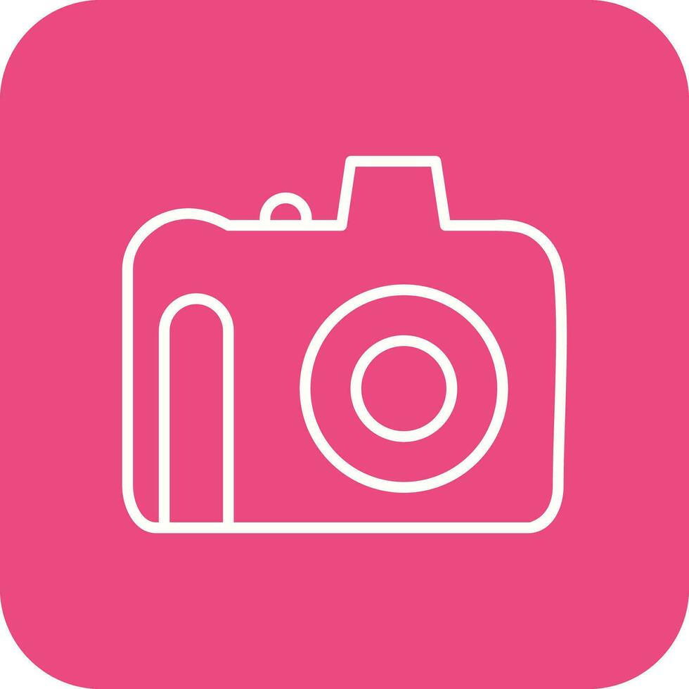 Unique DSLR Camera Vector Icon