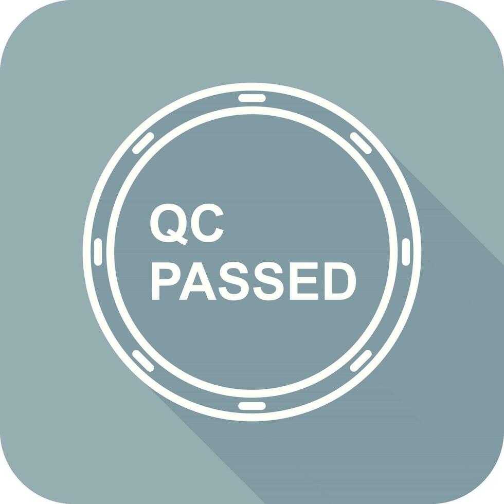 Unique QC Passed Vector Icon