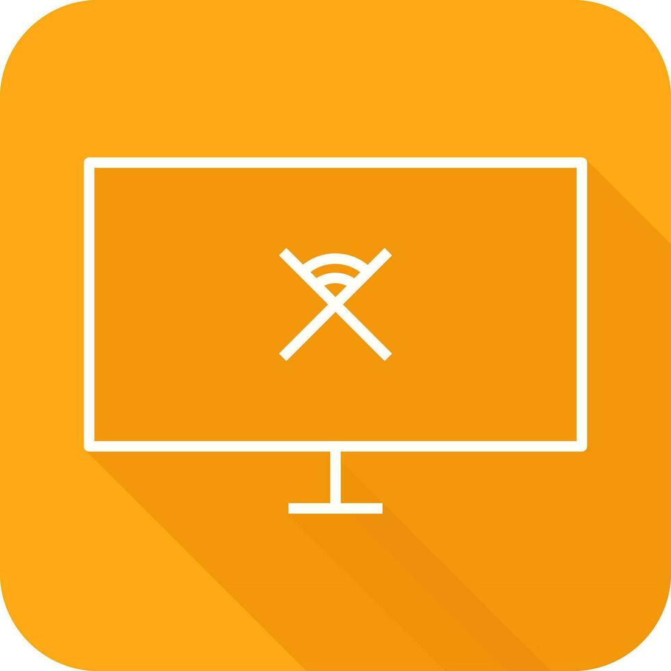 Unique Disconnected Network Vector Icon