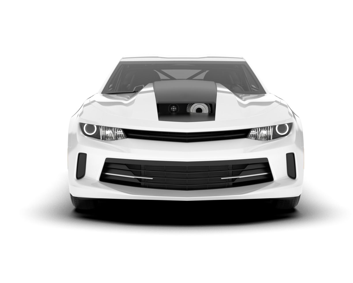 branco esporte carro em transparente fundo. 3d Renderização - ilustração png