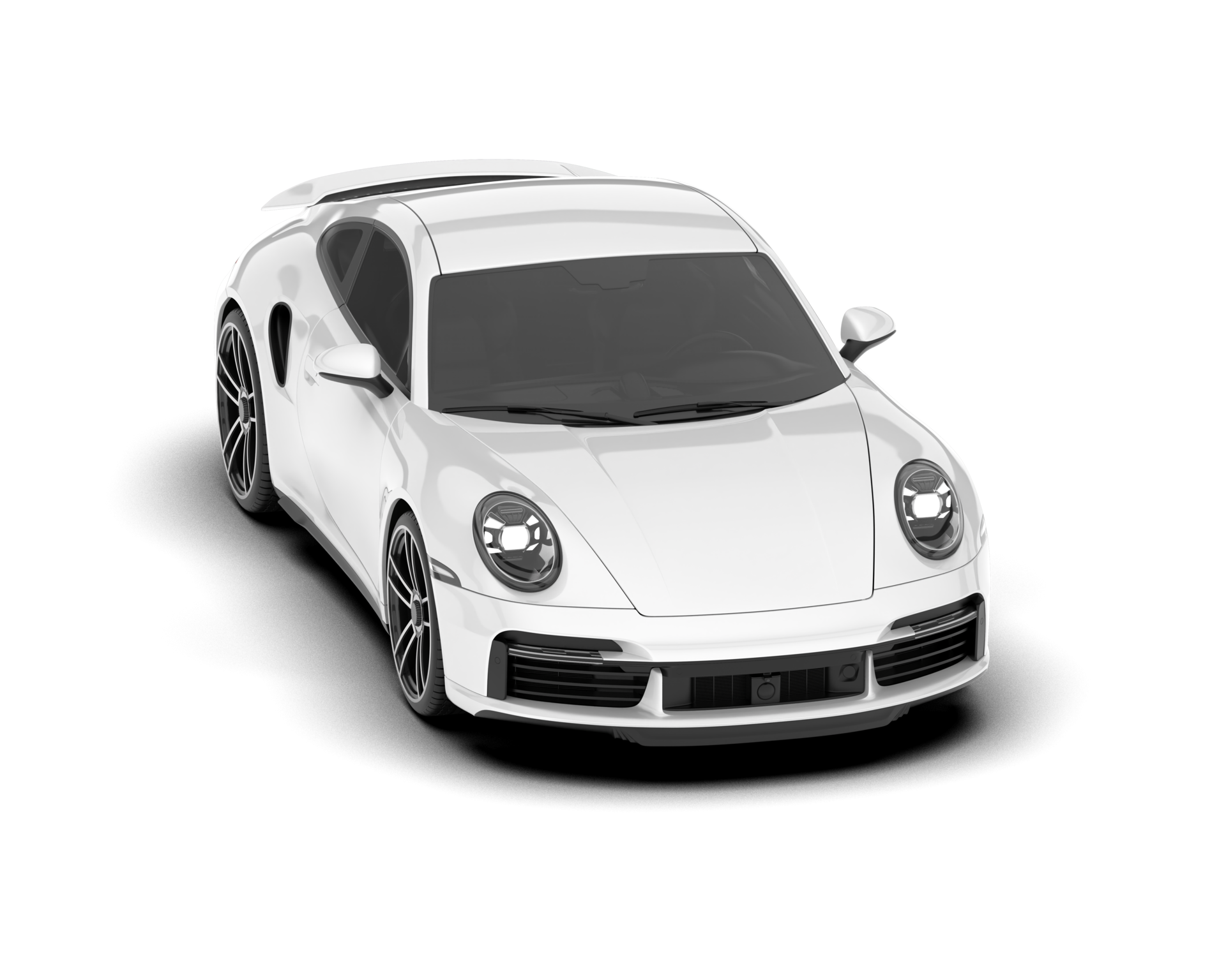 Premium AI Image  Car Isolated on White Background Porsche 911 Sports Car  White Car Blank Clean on Whi White Black