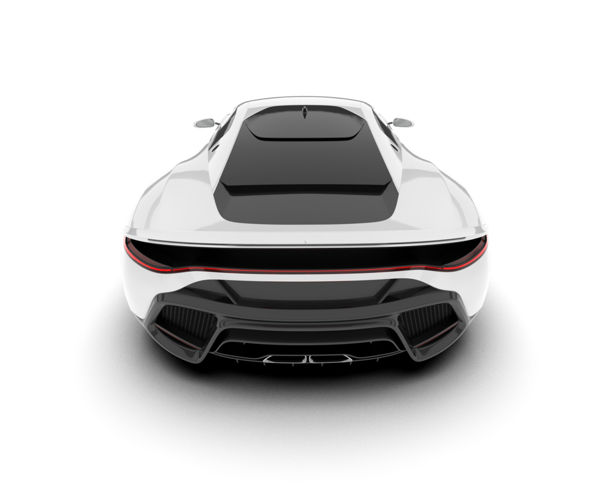 White SUV on transparent background. 3d rendering - illustration png