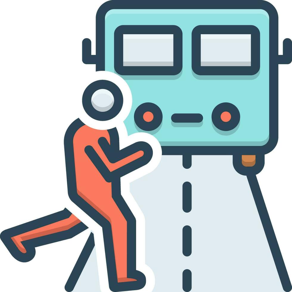 color icon for impediment vector