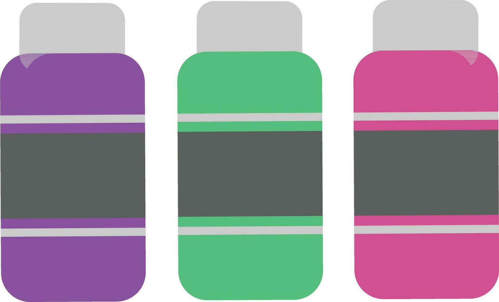 cosmético botella icono terminado blanco antecedentes. vistoso diseño. vector ilustración
