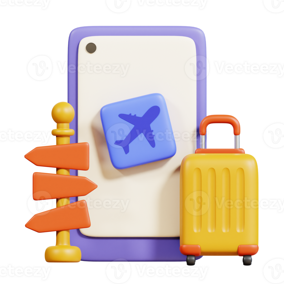 Travelling Vacation 3D Icon png