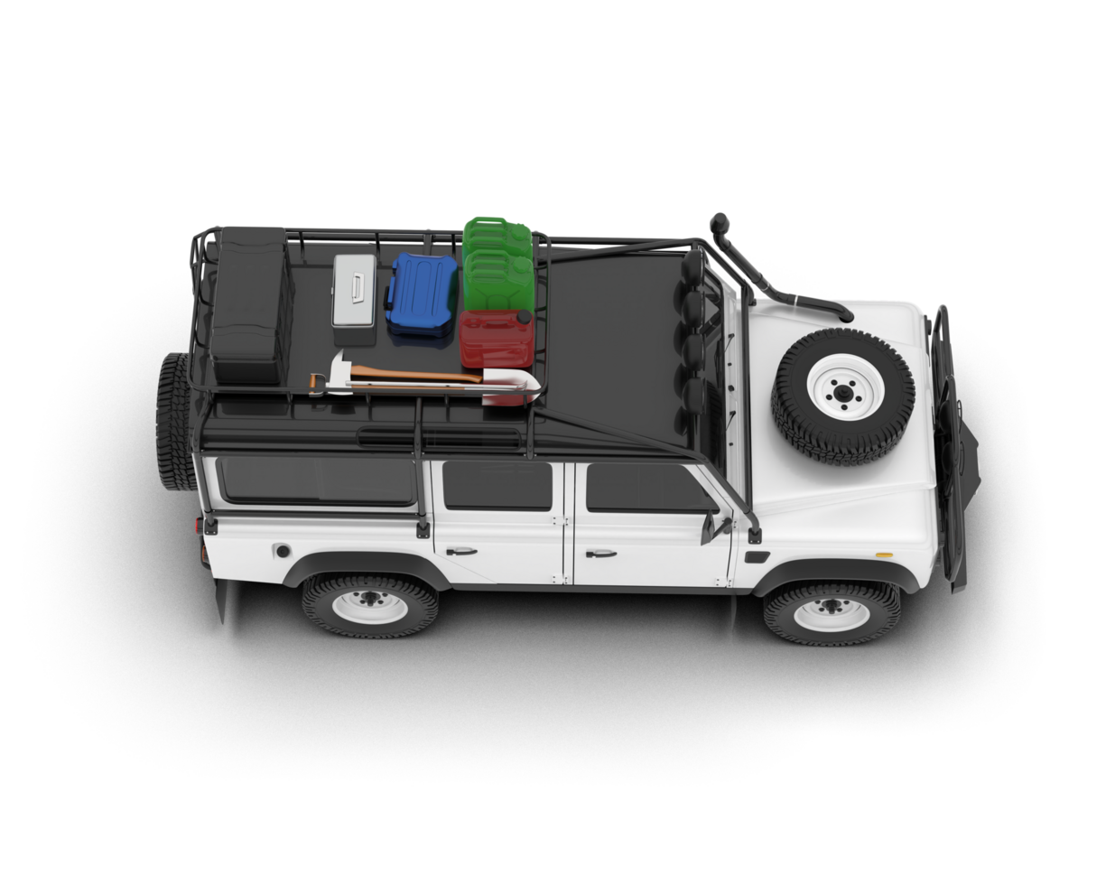 blanc suv sur transparent Contexte. 3d le rendu - illustration png