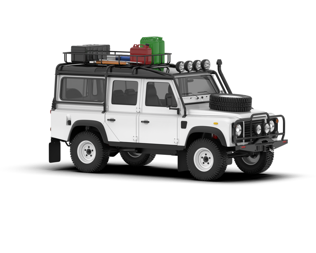 wit suv Aan transparant achtergrond. 3d renderen - illustratie png