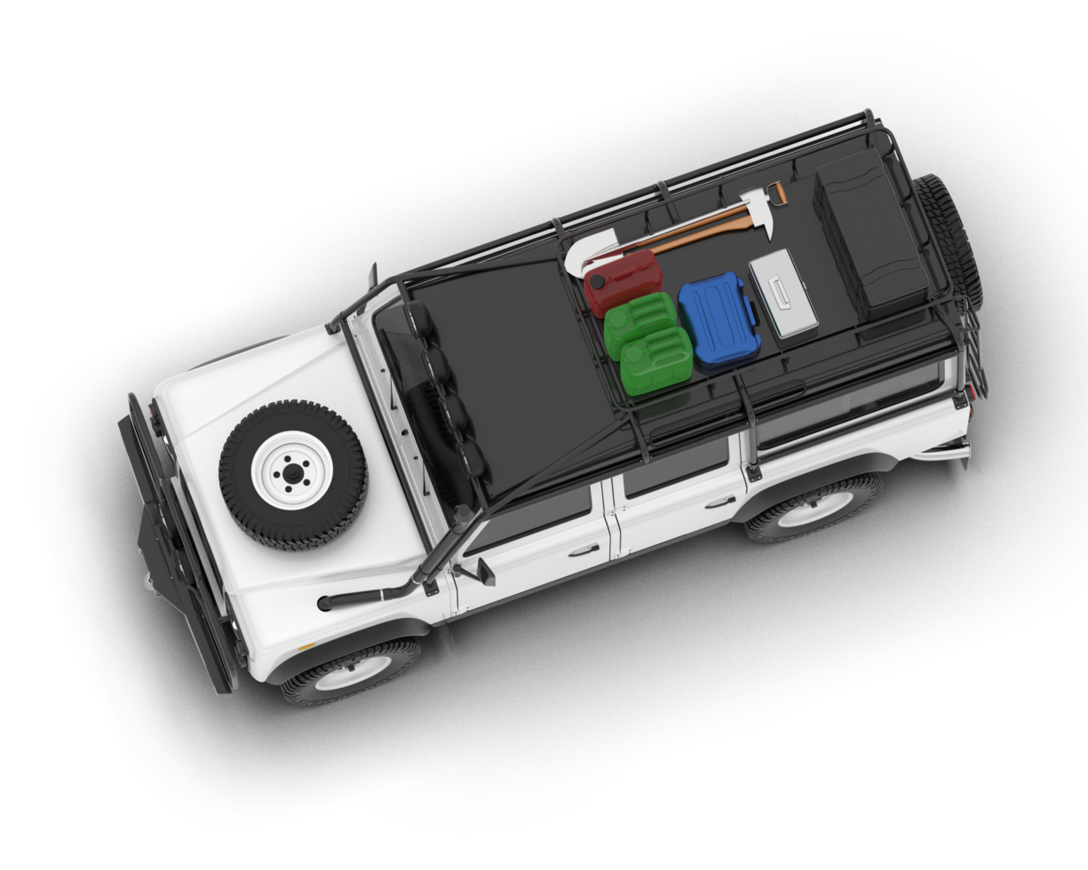 blanc suv sur transparent Contexte. 3d le rendu - illustration png